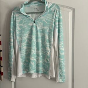 Huk Mint Water Pattern Performance Hoodie